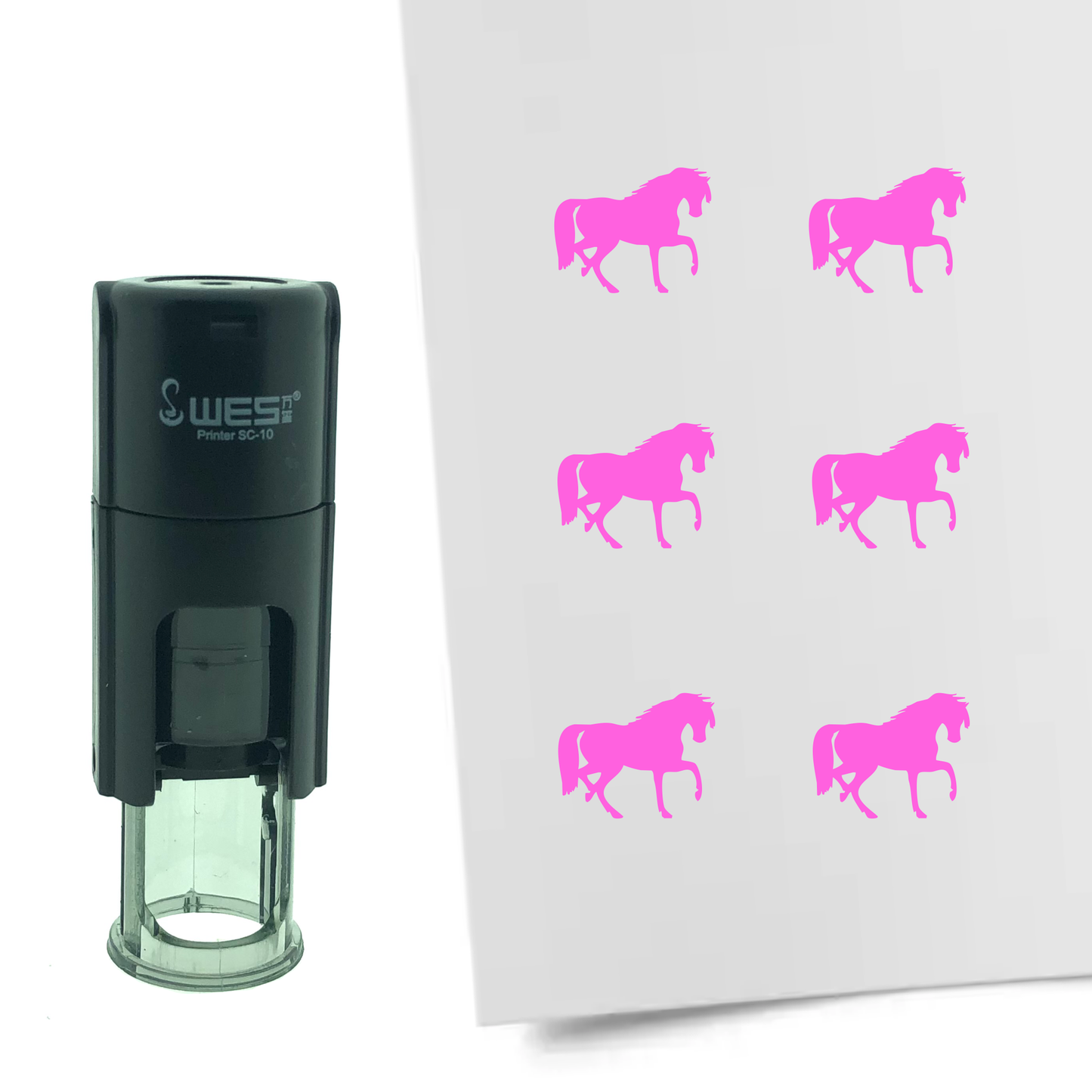 Stempel Pferd Ø10mm rund