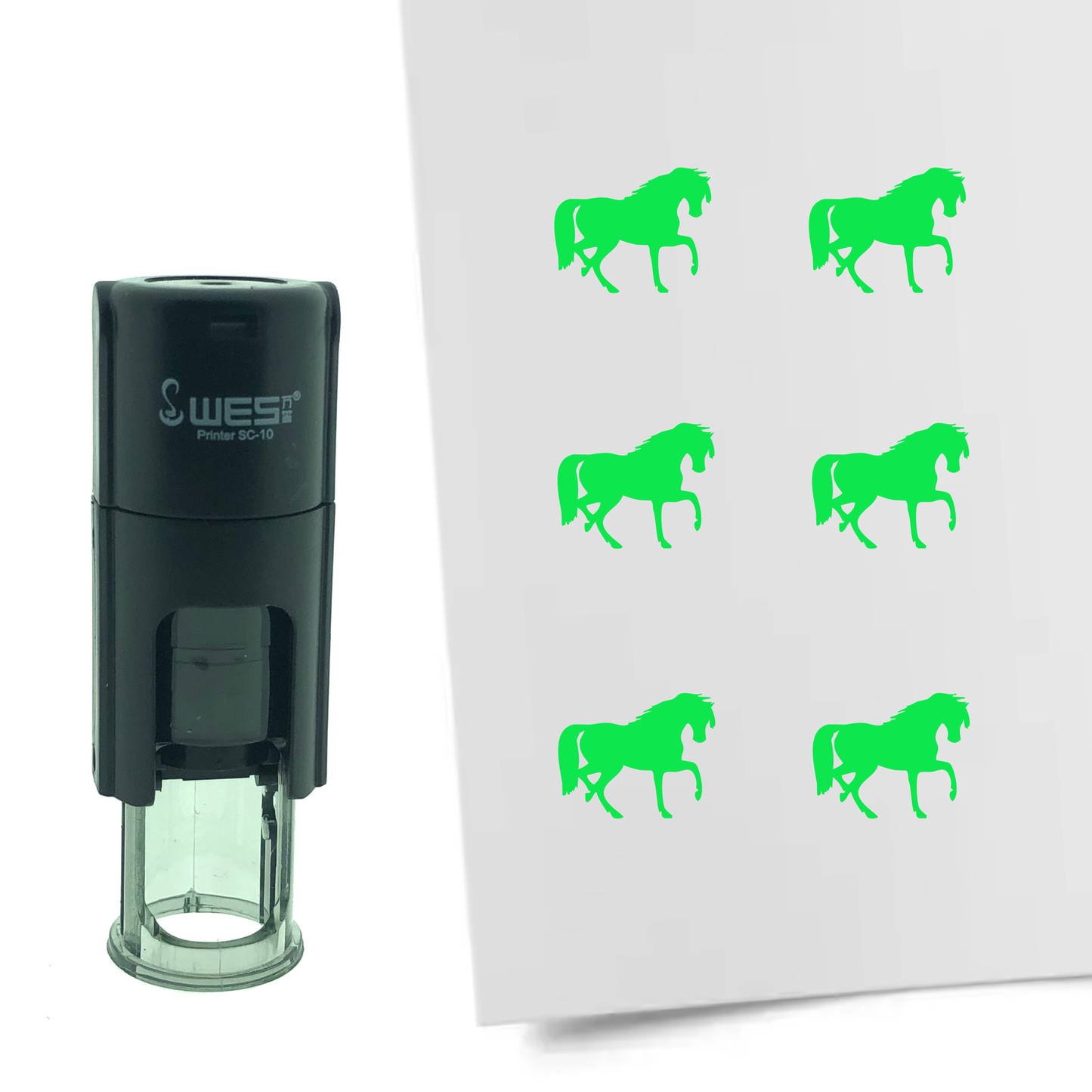 Stempel Pferd Ø10mm rund