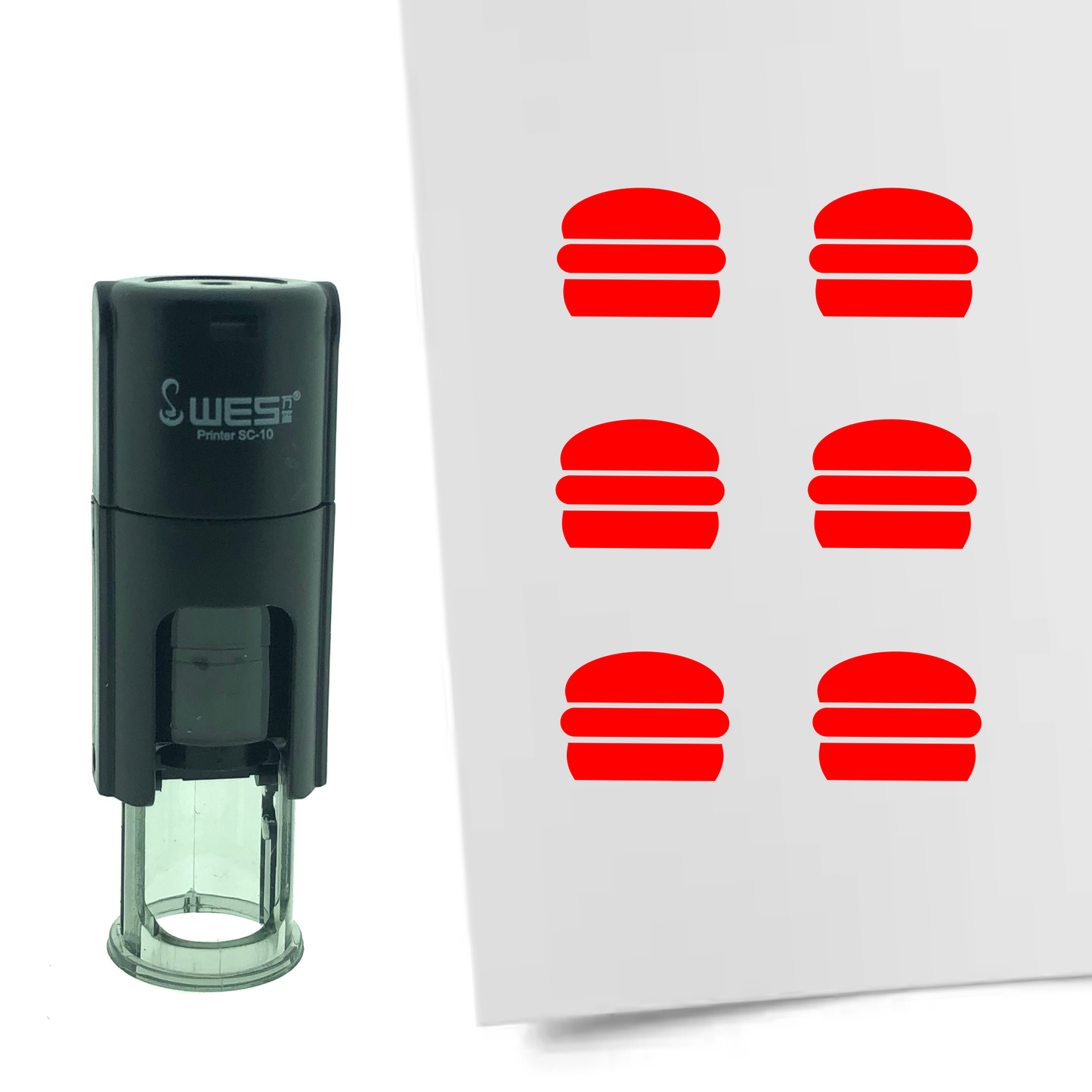Stempel Hamburger Ø10mm rund