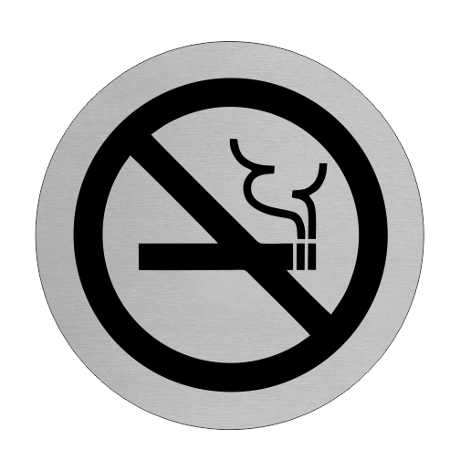 Türschild Ø75mm Rauchen verboten