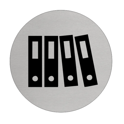 Türschild Ø75mm Archiv