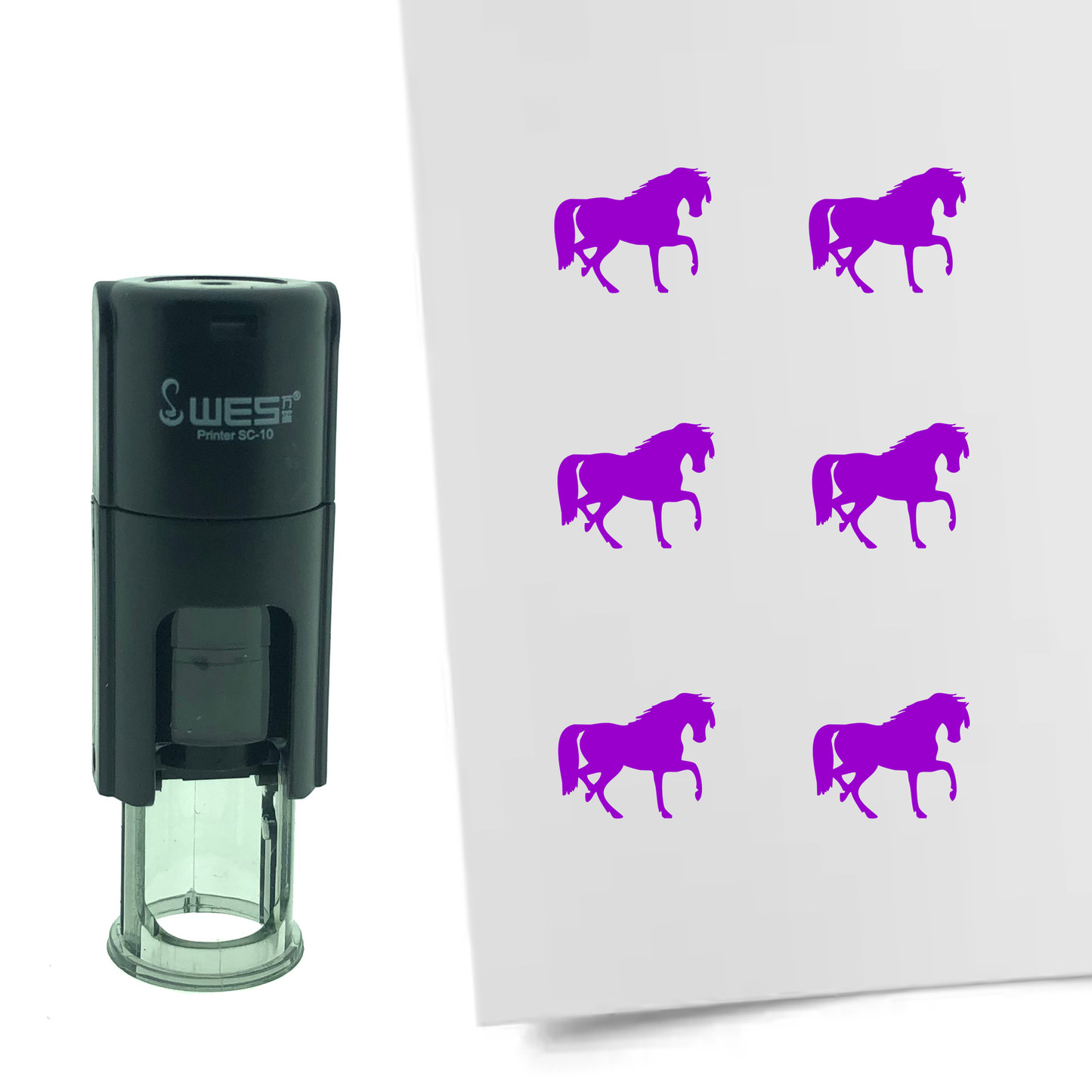 Stempel Pferd Ø10mm rund