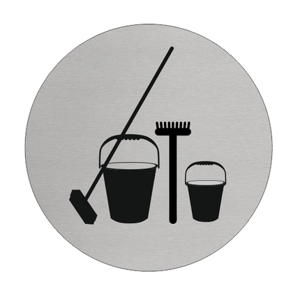 Türschild Ø75mm Abstellraum