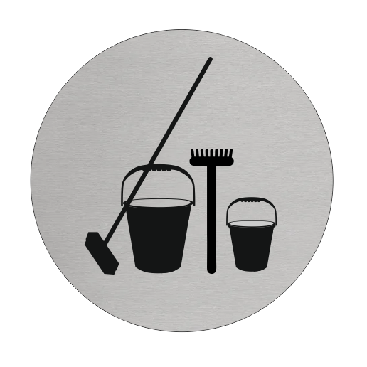 Türschild Ø75mm Abstellraum