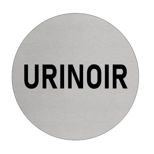 Türschild Ø75mm Urinoir