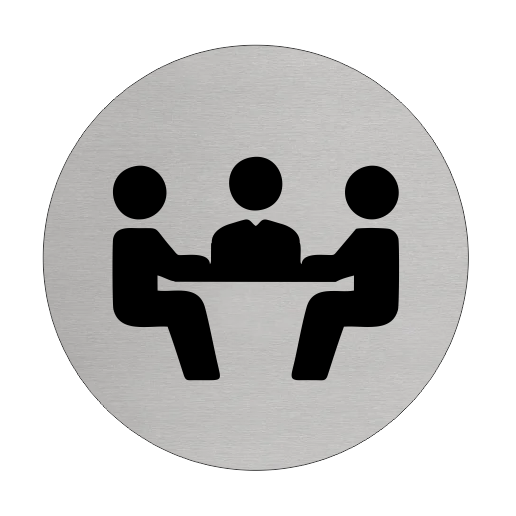 Türschild Ø75mm Konferenzraum