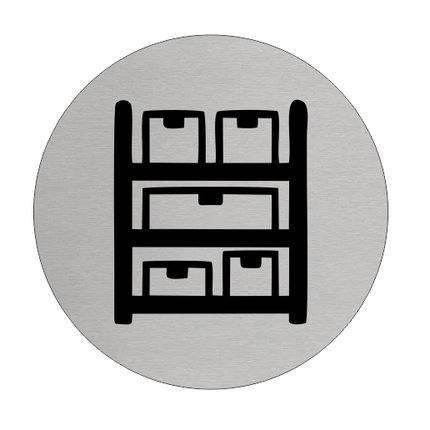 Türschild Ø75mm Vorrat