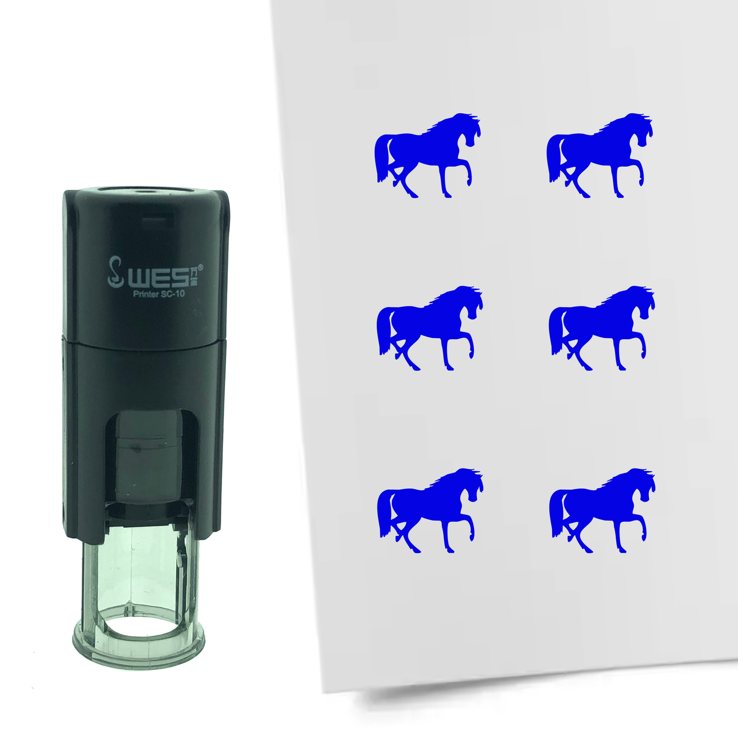 Stempel Pferd Ø10mm rund