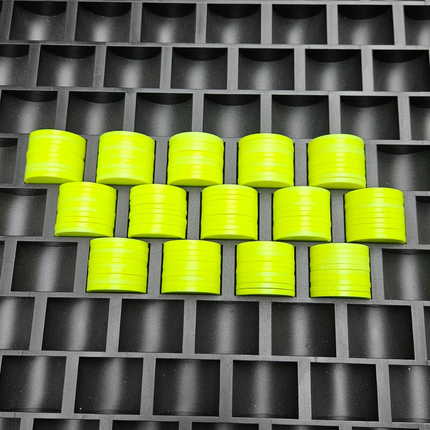 Zählbrett Hartkunststoff für 1000 Wertmarken Ø 23-29 mm