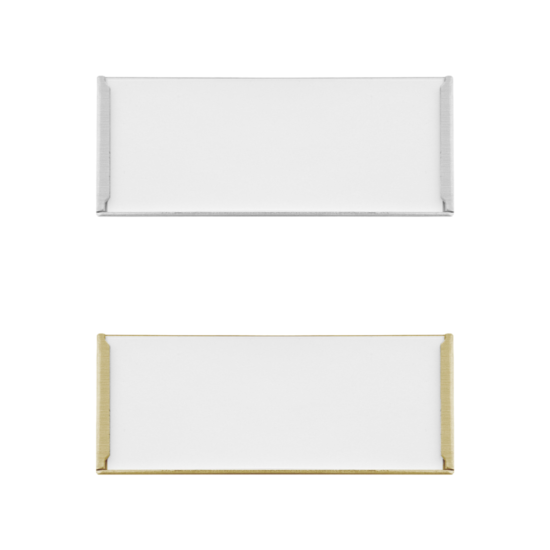 Etikettenhalter Aluminium selbstklebend 75x30mm - pro Stück