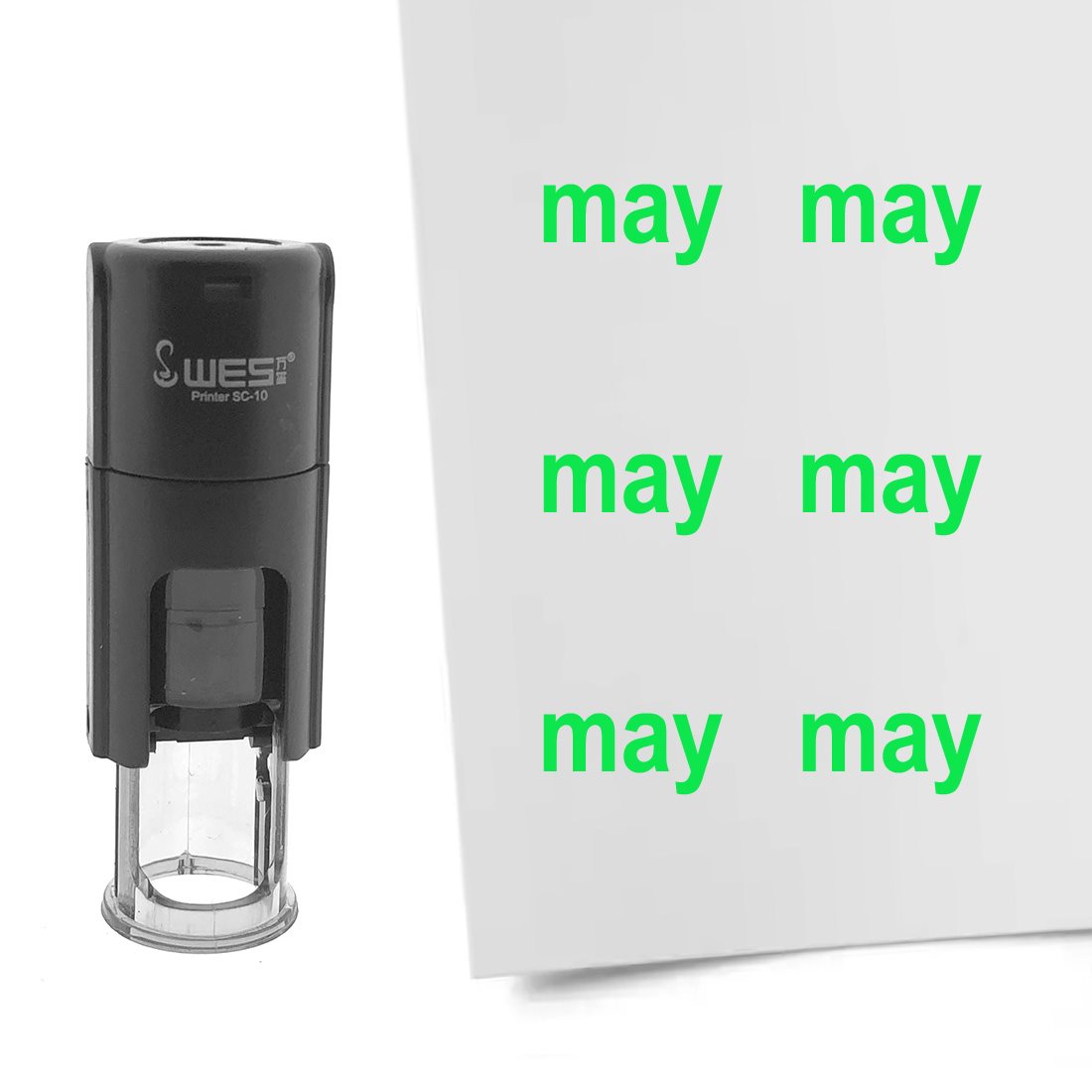 Stempel Monat May Ø10mm rund
