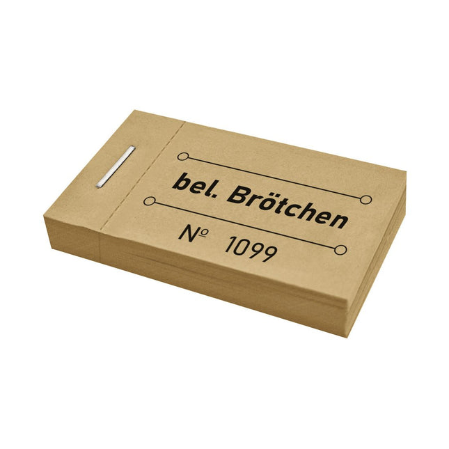 Wertmarken Block 'bel. Brötchen' - 50 Abrisse