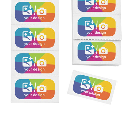 Wertmarken Block selbst gestalten, Full-Color Aufdruck - 1000 Abrisse