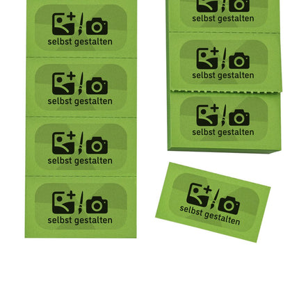 Wertmarken Block selbst gestalten, Schwarzer Aufdruck  - 1000 Abrisse