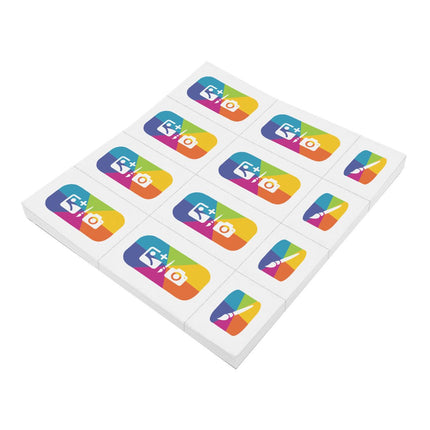 Wertmarken Karte selbst gestalten Full-Color, 12 Abrisse - 200 Karten