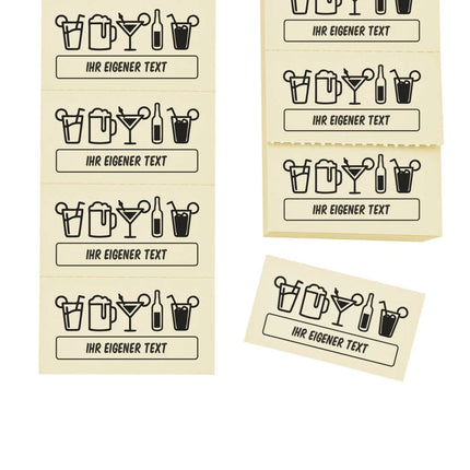 Wertmarken Block 'Essen' mit eigenem Text - 1000 Abrisse