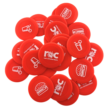 Wertmarken Chips selbst gestalten Ø40 mm - 100 Stück