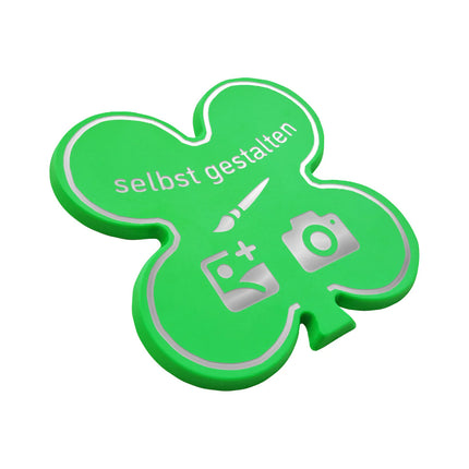 Fahrchips selbst gestalten Glückskleeblatt, 77 x 77 mm - 1000 Stück