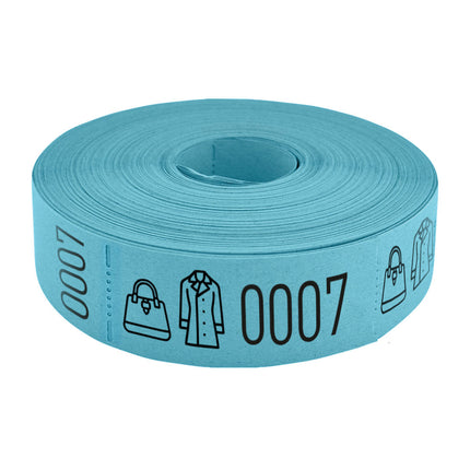 Garderobenummern auf Rolle - 500 Abrisse