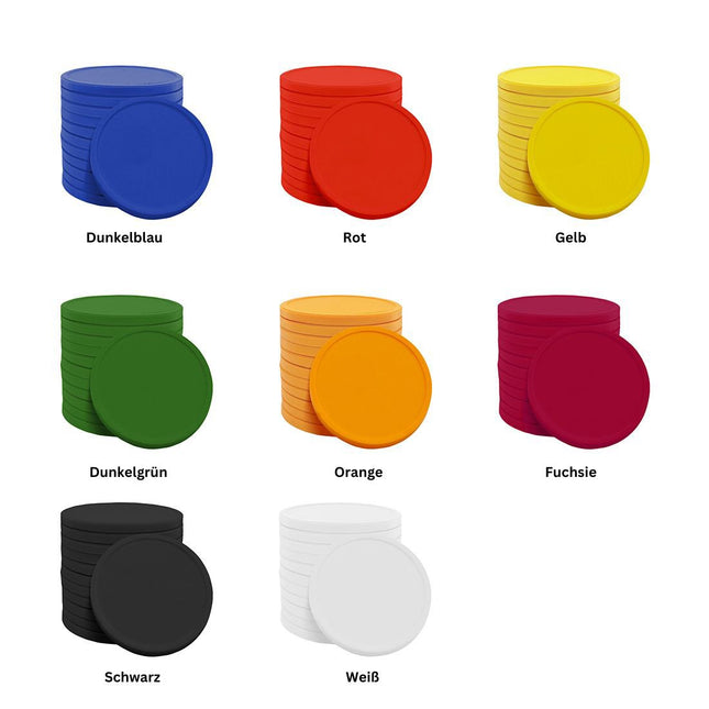 Wertmarken Chips ECO Ø29mm, unbedruckt - 100 Stück