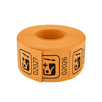 Wertmarken Rolle 30x30mm selbst gestalten - 500 Abrisse