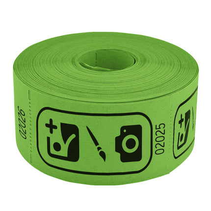 Wertmarken Rolle 114x60mm selbst gestalten - 1000 Abrisse