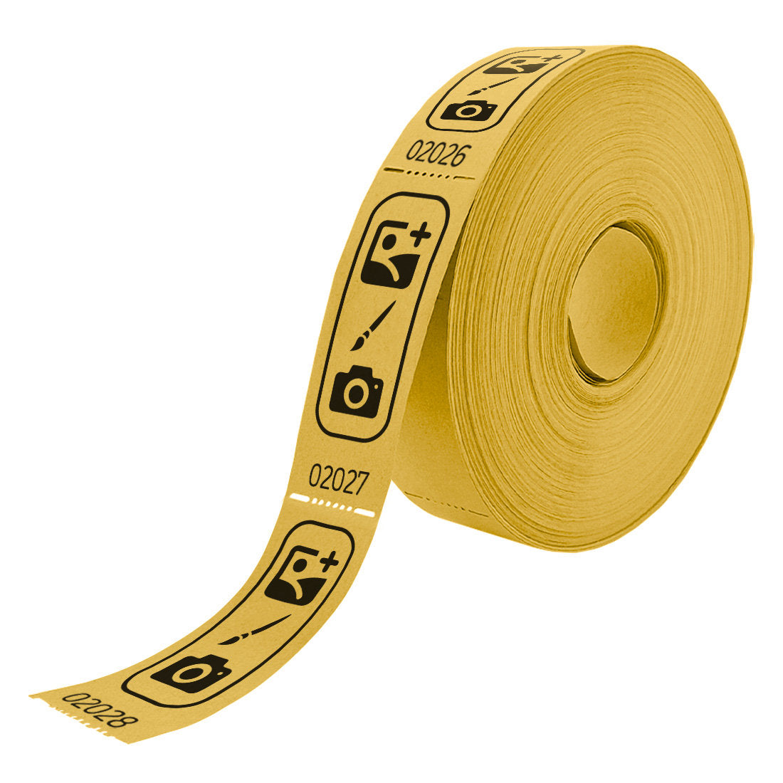 Wertmarken Rolle 85x30mm selbst gestalten - 1000 Abrisse