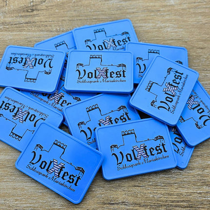 Wertmarken Chips selbst gestalten 50x35mm - 100 Stück