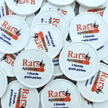 Wertmarken Chips selbst gestalten Ø35 mm - 100 Stück