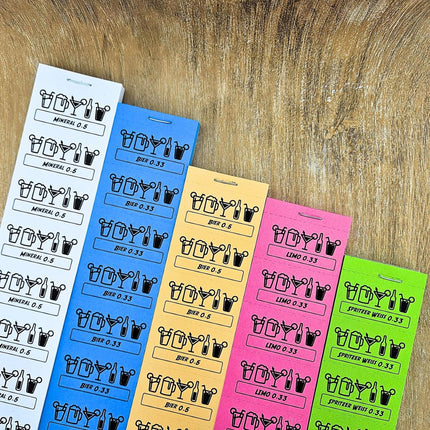 Wertmarken Block 'Trinken' mit eigenem Text - 1000 Abrisse