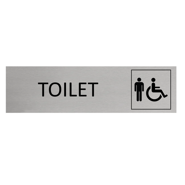Türschild Toilet Herren & Barrierefrei