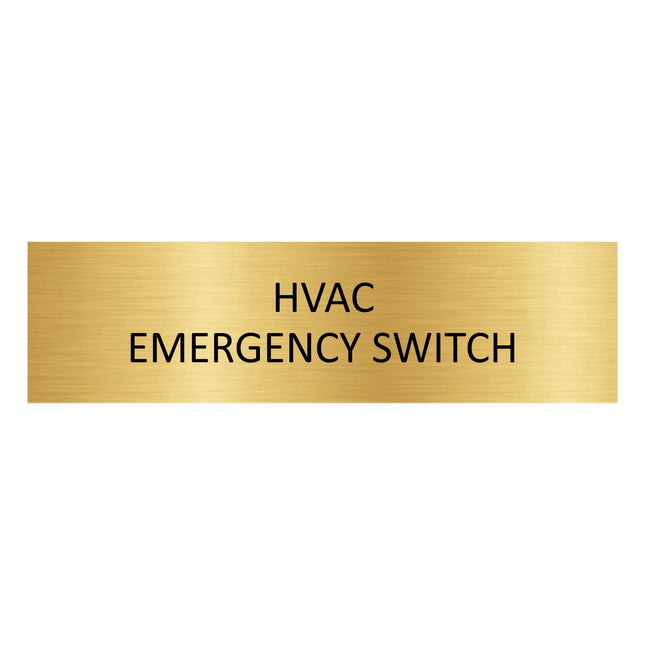 Türschild HVAC Emergency Switch