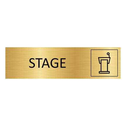 Türschild Stage