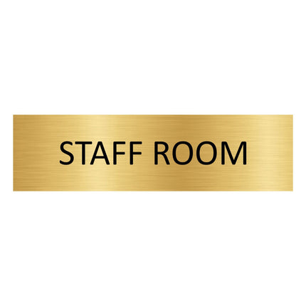 Türschild Staff Room