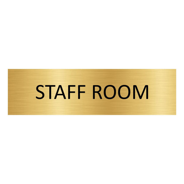 Türschild Staff Room