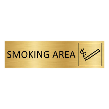 Türschild Smoking Area