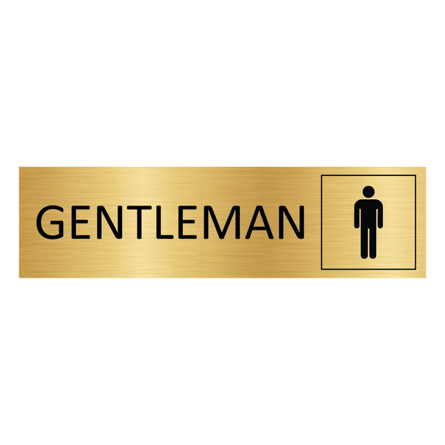 Türschild Gentleman