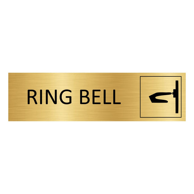 Türschild Ring Bell