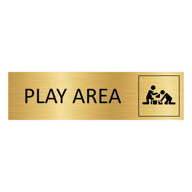 Türschild Play Area