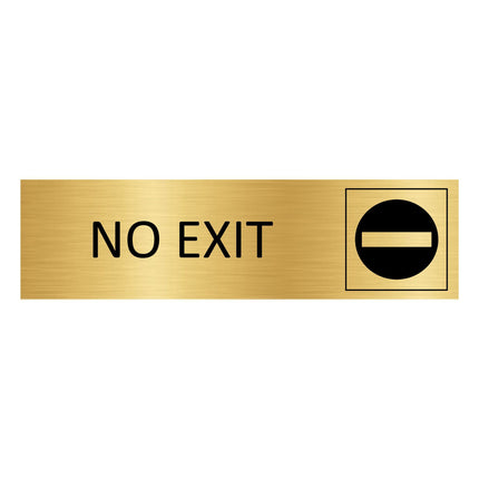 Türschild No Exit