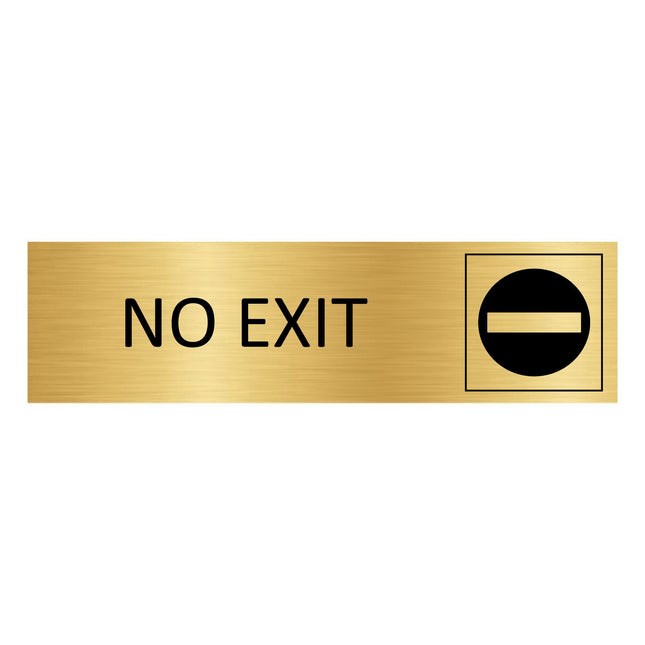 Türschild No Exit
