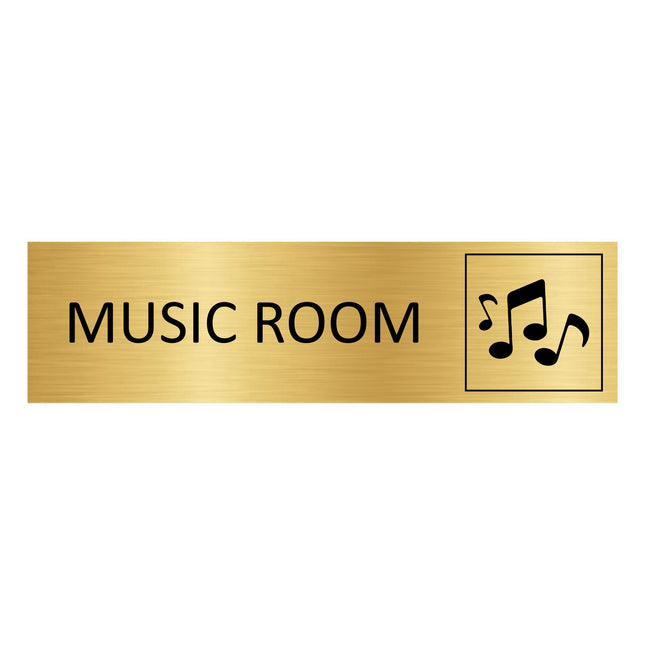 Türschild Music Room