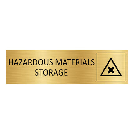 Türschild Hazardous Material Storage