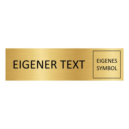 Türschild Eigener Text und Symbol