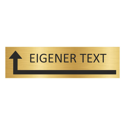 Türschild Eigener Tekst  - Links um