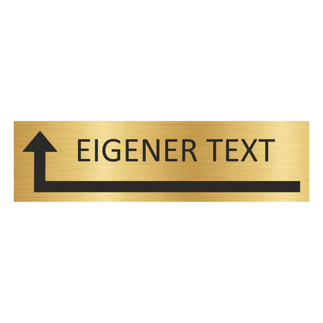 Türschild Eigener Tekst  - Links um