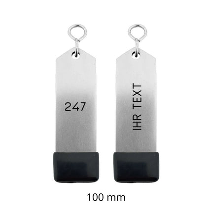 Hotel Schlüsselanhänger Amérique Silber graviert - pro Stück