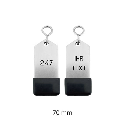 Hotel Schlüsselanhänger Amérique Silber graviert - pro Stück