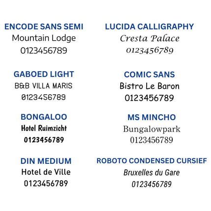 Hotel Schlüsselanhänger Bercy Silber graviert - pro Stück