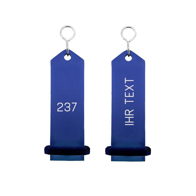 Bumerang Blau graviert - pro Stück